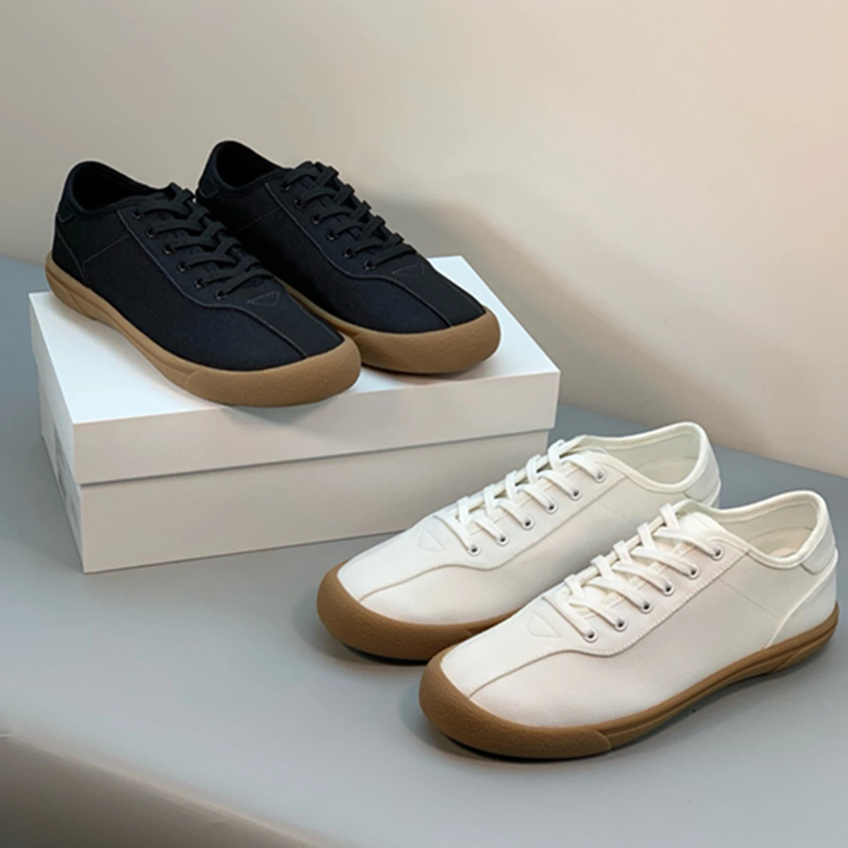

Dave&Di Minimalist Solid Lazy Linen Canvas Casual Training Shoes Women's Comfortable Breathable Casual Flat Sneakers Shoes Women