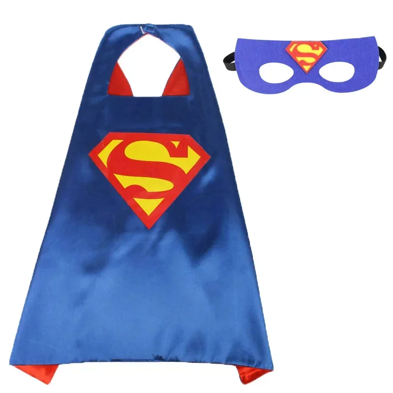 Super Hero Maskerade Masker Cape Mantel Anime Spider Man Batman Mantel Actie Captain America Figuur Speelgoed Cosplay Kind Feestcadeaus