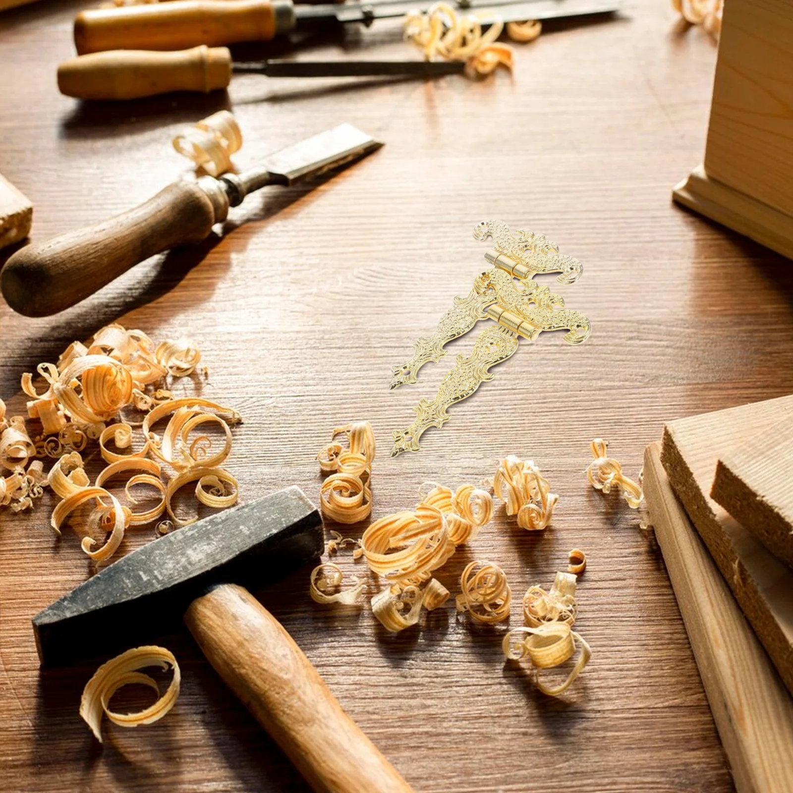 

2Pcs Zinc Alloy Vintage Box Hinges Decorative Cabinet Door Hinges for Jewelry Boxes Wooden Drawer Jewelry Box Hinge