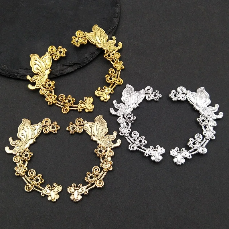 

Engood 60pcs Retro Rhinestone Butterfly Vine Pendant Hairpin Headwear Earring Sewing Trim & Embellishments Craft Handmade