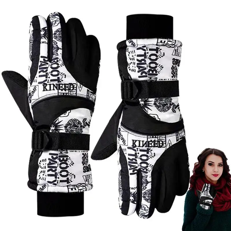 Winter Riding Gloves Winter Warm Gloves Cycling Gloves Warm Road Mountain Bicycle Gloves For Running Driving Hiking And Skiing