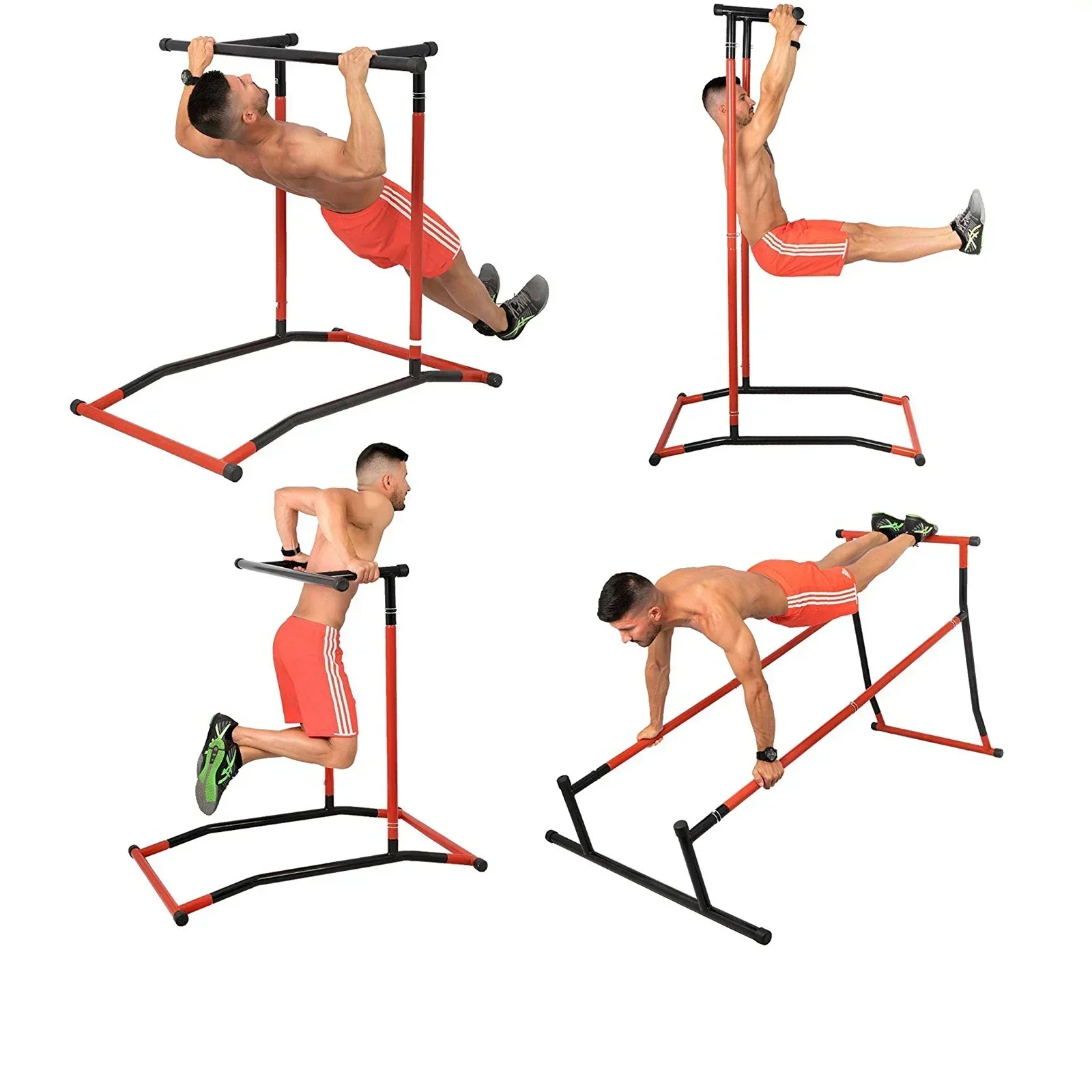 Pull Up Bar Dip Power Tower Body Champ Chin Up Stand Home Gym Fitness Workout Power Tower with Dip Station Strength Training