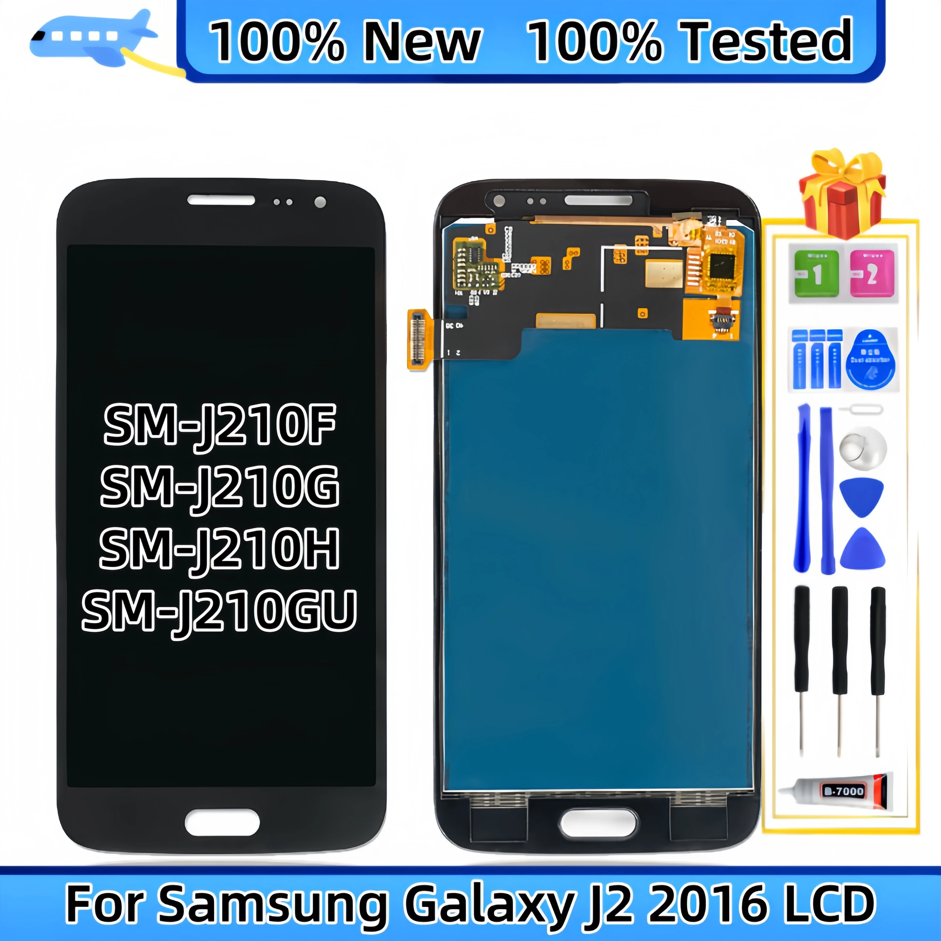 

Для Samsung Galaxy J2 2016 SM-J210F SM-J210G SM-J210H SM-J210GU ЖК-дисплей с сенсорным экраном в сборе, запасные части для ЖК-дисплея