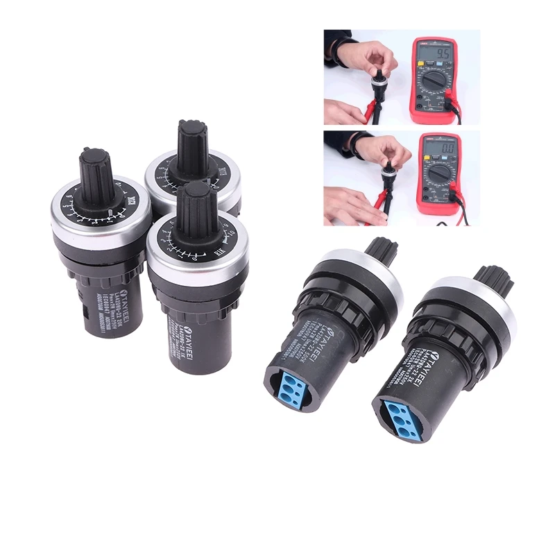 1Pc 1K 2K 5K 10k 20k 50k 100k 500k Ohm Resistance LA42DWQ Frequency Converter Speed Regulating Knob Switch Potentiometers