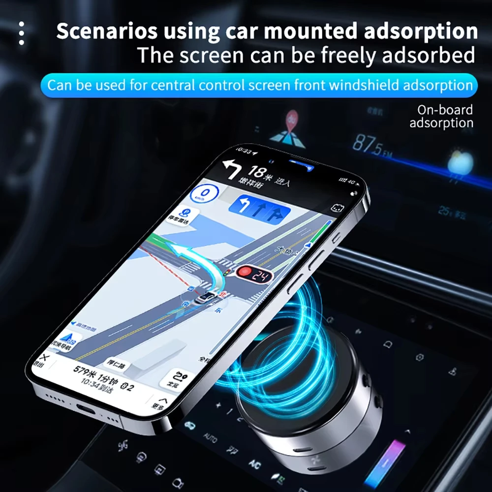 

Универсальная автомобильная консоль с навигационным кронштейном — двусторонний магнитный многофункциональный держатель для мобильного телефона для всех телефонов и автомобилей