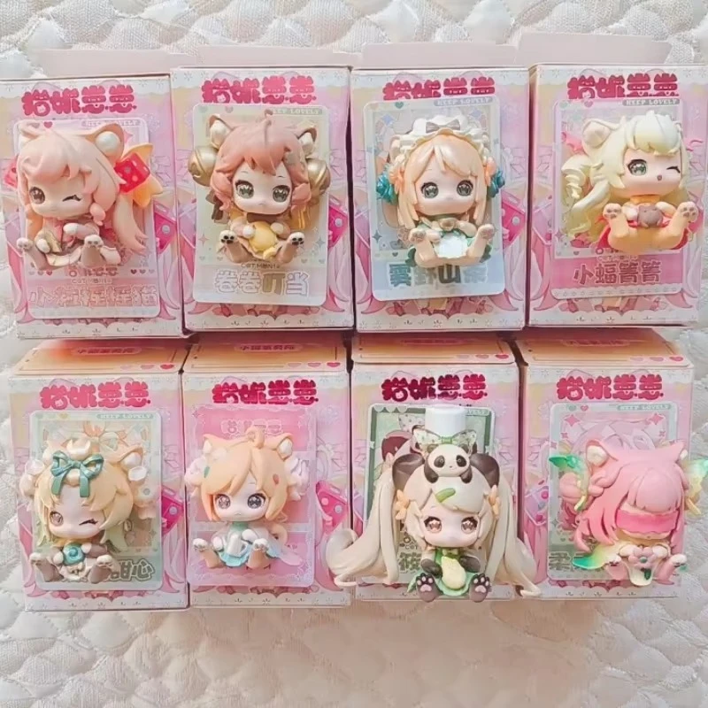 猫モニ子猫オフィスシリーズブラインドボックスフィギュアミステリーボックスかわいい子猫人形サプライズバッグ女の子の誕生日プレゼントのおもちゃカハミステリオサ