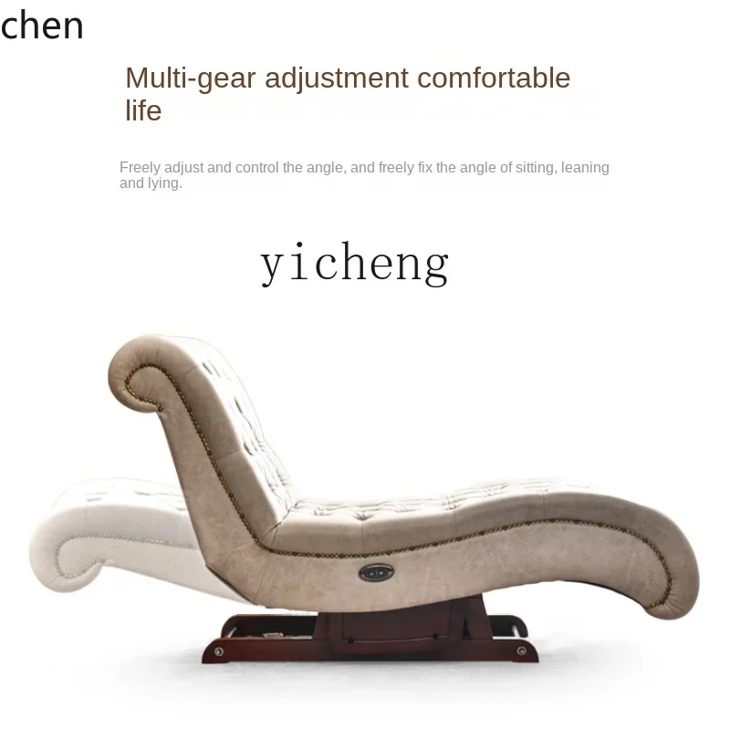 YY- Electric Rocking Chair Recliner Adult Leisure Old Lady Couch Faux Leather