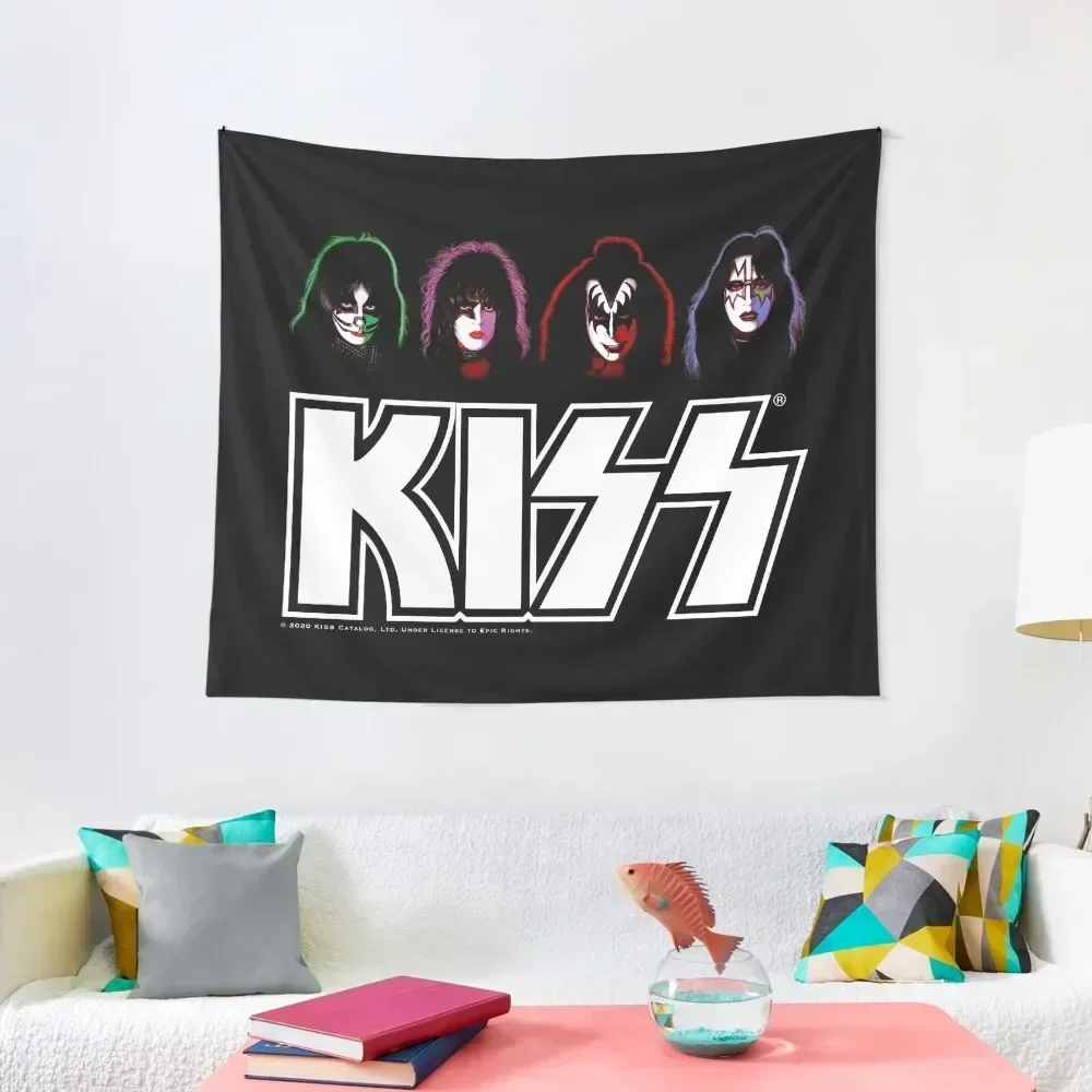 

Kiss (Colour Version) Tapestry For Bedroom Aesthetic Room Decors Decoration For Home Wall Carpet Tapestry