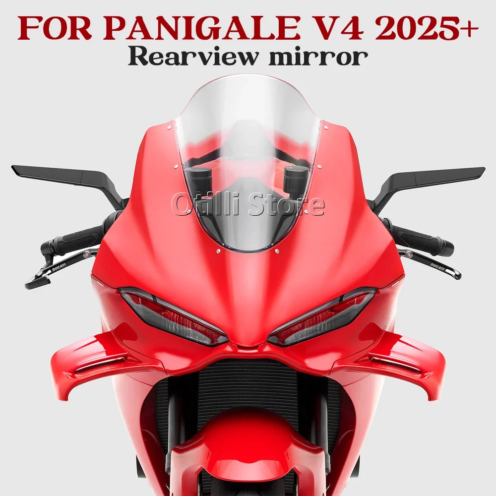 

Motorcycle Accessories Side View Mirror Rearview Mirrors Kits Rotate Adjustable For Ducati Panigale V4 PANIGALE V4S 2025 2026