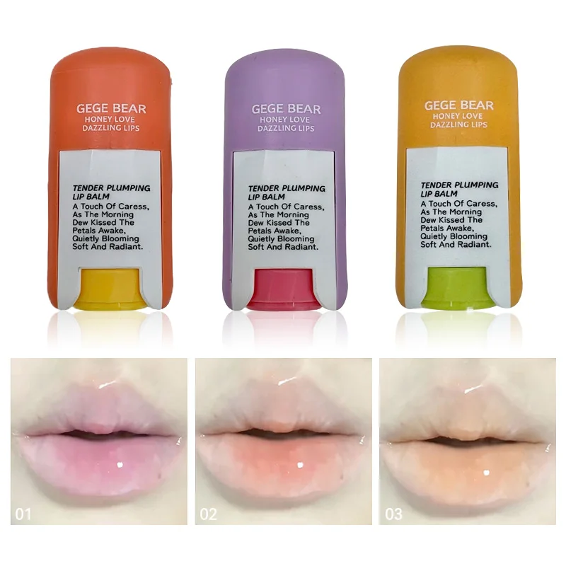 بلسم الشفاه الرقيق والرطب من جيج بير، بلسم الشفاه بطعم الفاكهة، نكهة الفاكهة الحلوة، بلسم الشفاه الكنز للشفاه الجافة، يحمي تجاعيد الشفاه وملمس العرق. #2