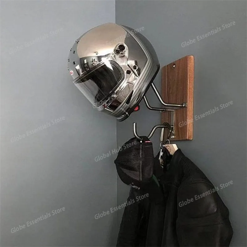 Motorcycle Helmet Hook Stand Support Helmet Hook Motorcycle Organizers Wall Mount Bracket Multipurpose Hook Hanger