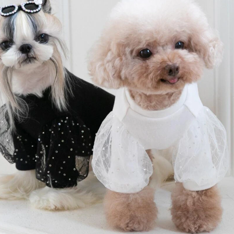 Cotton Dog T-shirt Cat Puppy Yorkie Chihuahua Yorkshire Clothes Shirt Pajamas Poodle Pomeranian Maltese Small Dog Costume Outfit