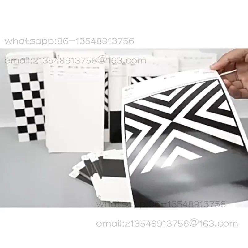 Black and White Paper Reflectance Test Cardboard, Hiding Power Measurement Card  Spot Quick Shipping