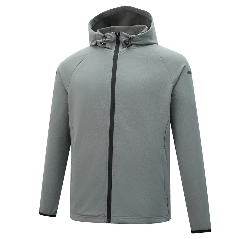 

Running Hooded Men Sport fitness Gym Outdoor Quick dry Cycling Sports windbreaker Jacket Quick Dry Breathable Jogging Coats