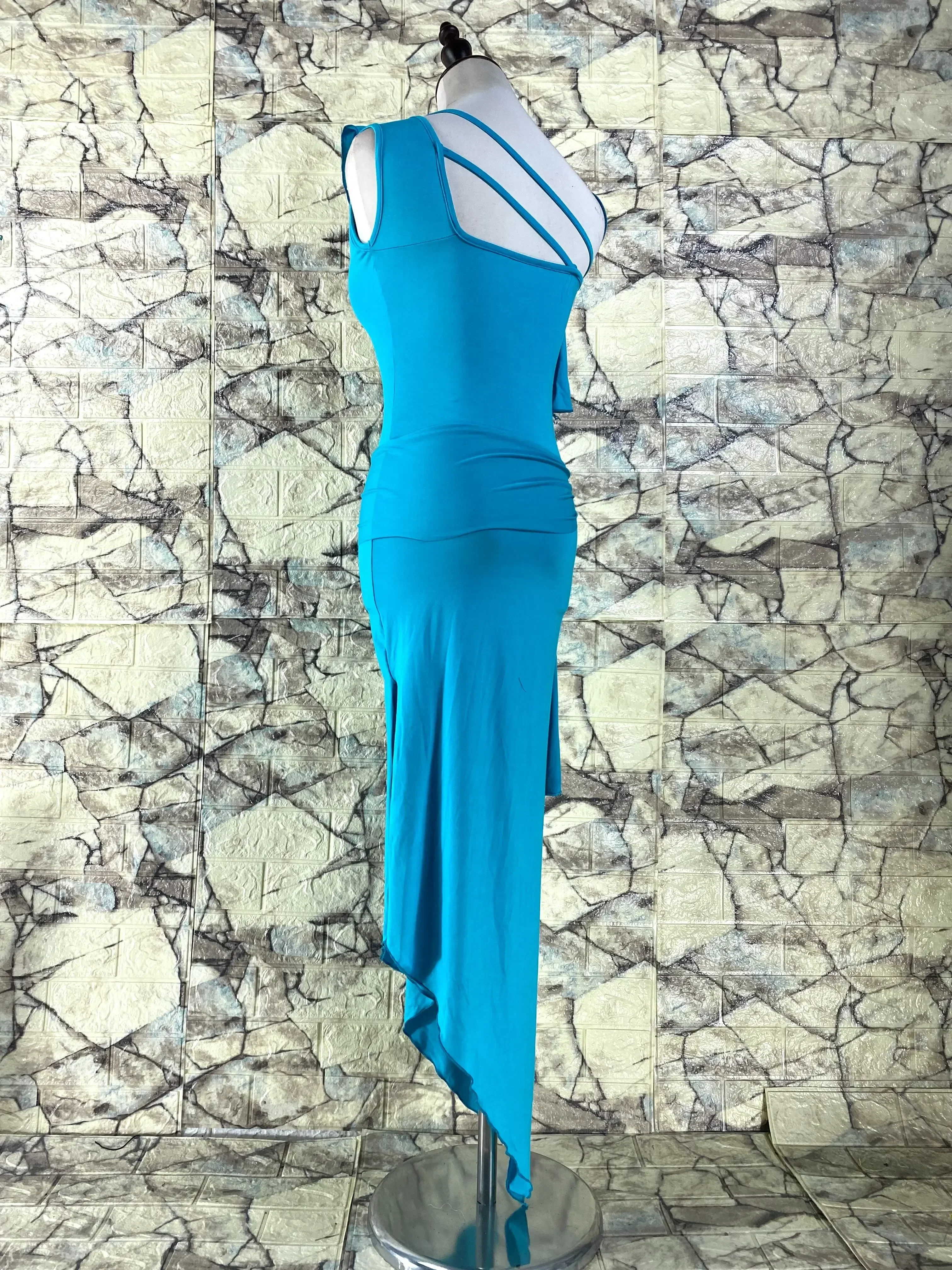 New Women Dancewear Belly Dance Clothes Baladi Saidi One-piece Satin Dress Girls Belly Dance Dress 2pcs Set sky blue Dress Belt