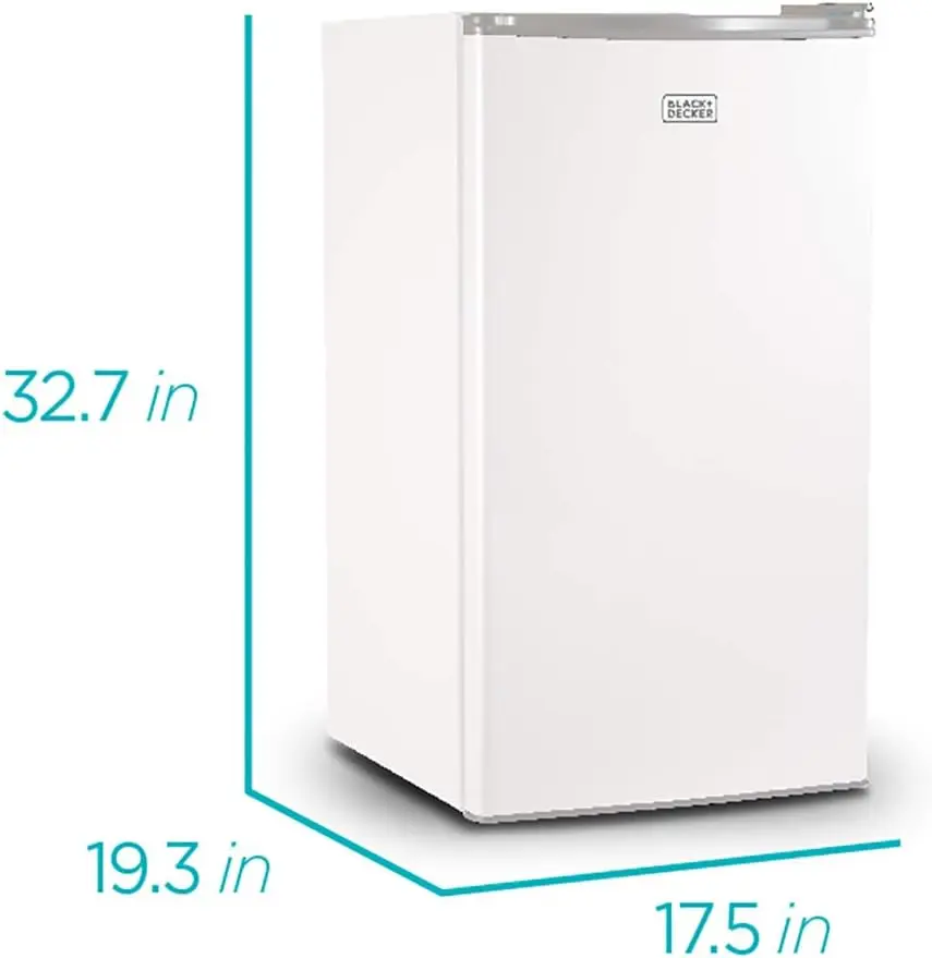 NO.① BCRK32W Compact Refrigerator Energy Star Single Door Mini Fridge with Freezer, 3.2 Cubic Ft., White