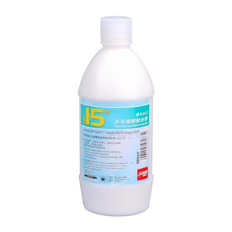 Colle à eau originale DHS No.15 sans cov, 500ml, pour raquette de Tennis de Table, batte de Ping-Pong, accessoire professionnel approuvé ITTF