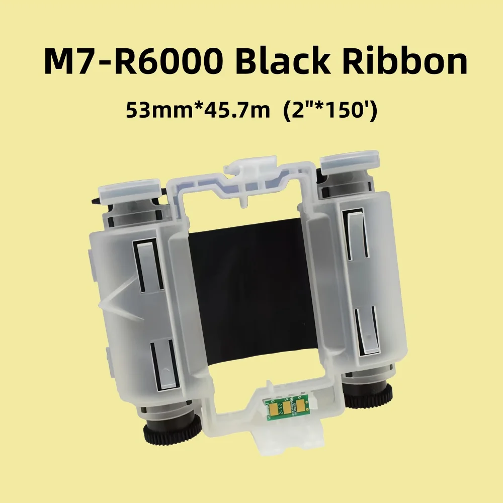 1PK (M7-R6000) Printer Ribbon R6000 Series Halogen Free Ribbon for BMP71 Printer-Black, Roll of 150 Feet(can't work for M710!!!)
