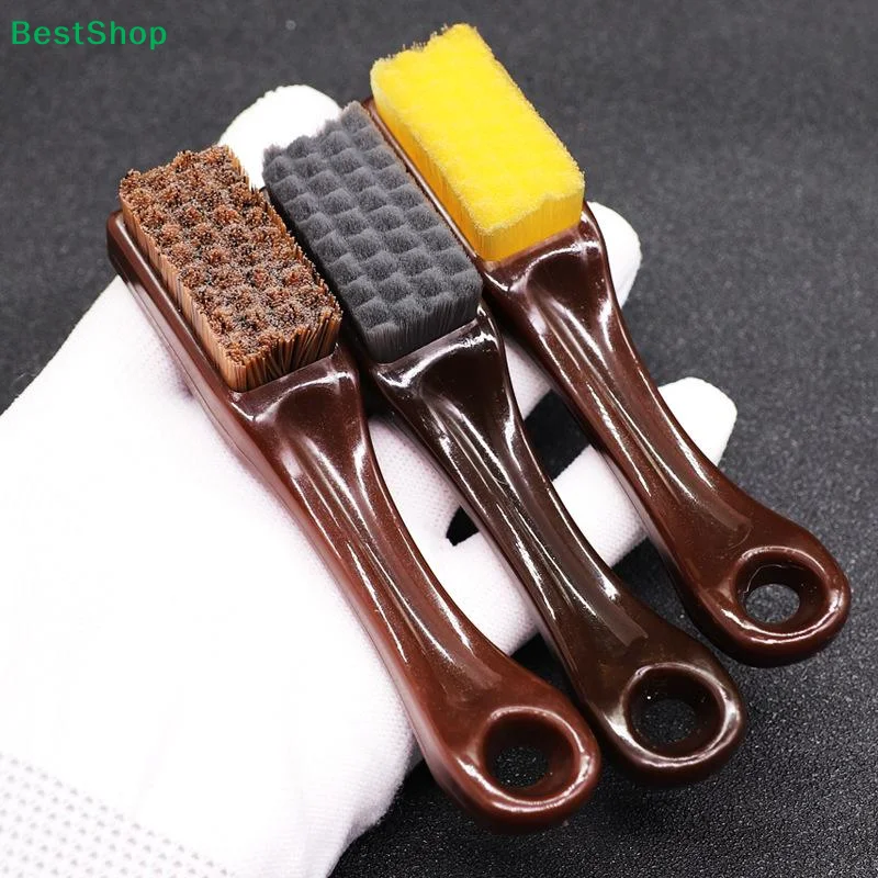 〔Y〕Multifunctional Handheld Scrub Brush Long Plastic Handle Soft Nylon Bristle Shoe Cleaning Brush For Sneaker Garment Bathroom