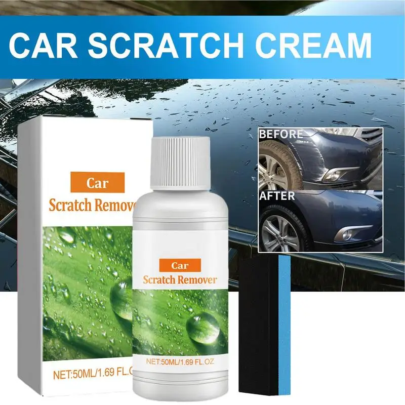 Car Scratch Repair Wax-Infused Car Scratch Repair Remover Multifunctional Car Scratch Remover Maintenance Supplies With Sponge