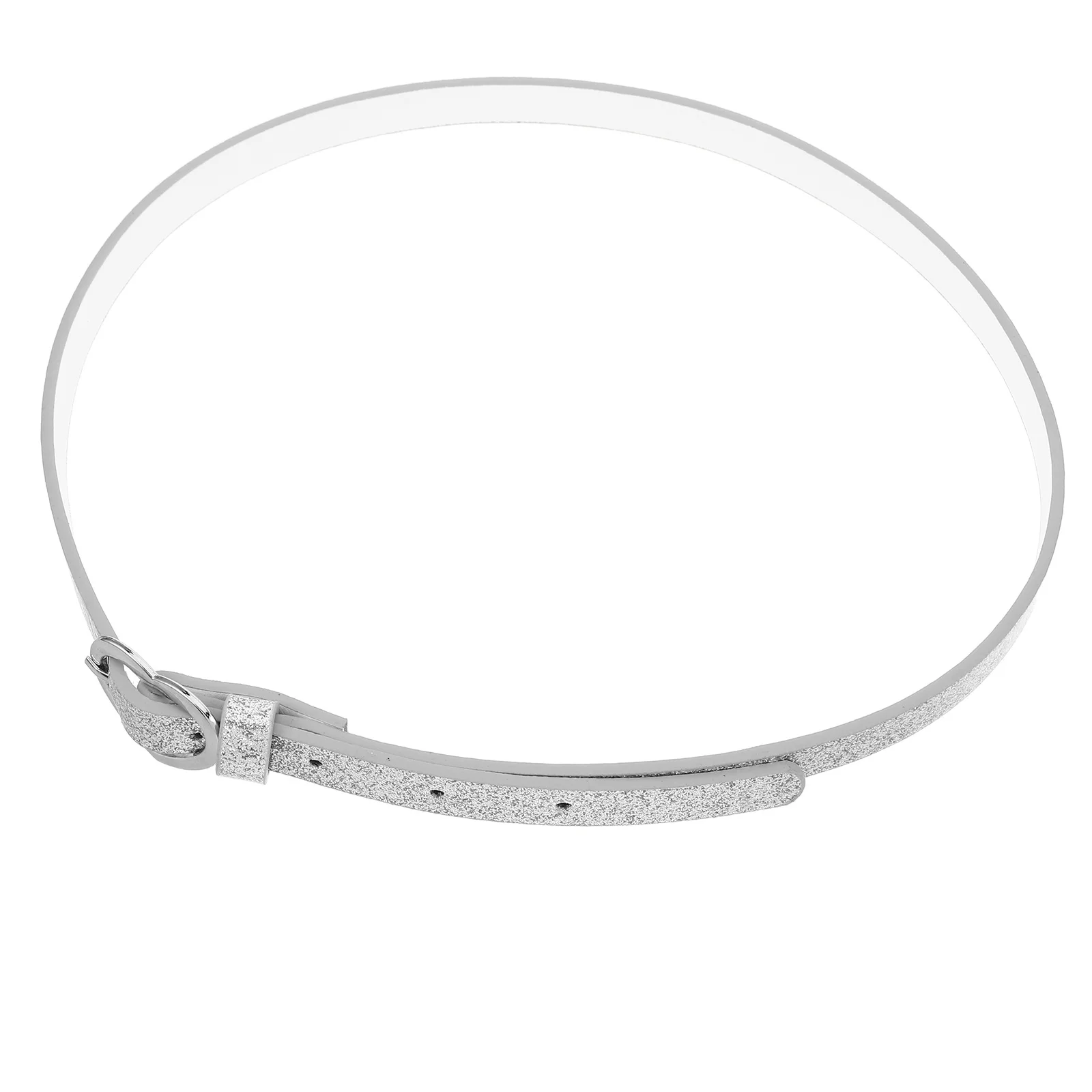 

Heart Waist Belt Silver Metal Buckle Elastic Adjustable Stretch Belt for Dress Jeans Elastic Belts with Heart