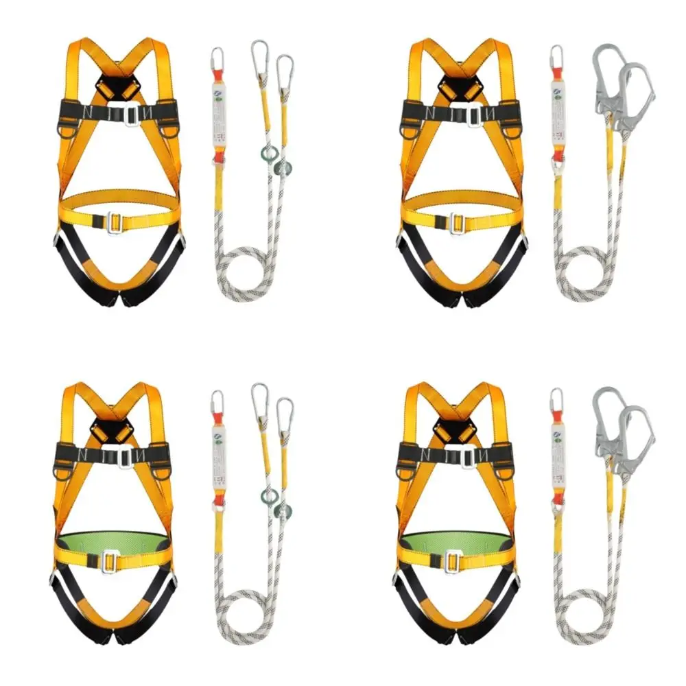 Five-point Anti-Fall Safety Belt Full-Body Adjustable Straps Safety Harness Safety Rope Outdoor Rock Climbing Training