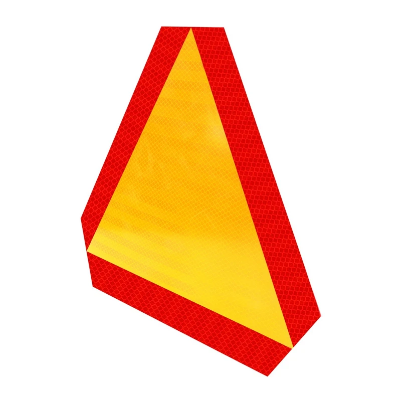 3Pcs Transportation Slow Moving Vehicle Safety Sign With Reflective Triangle Sign For 14X12inch