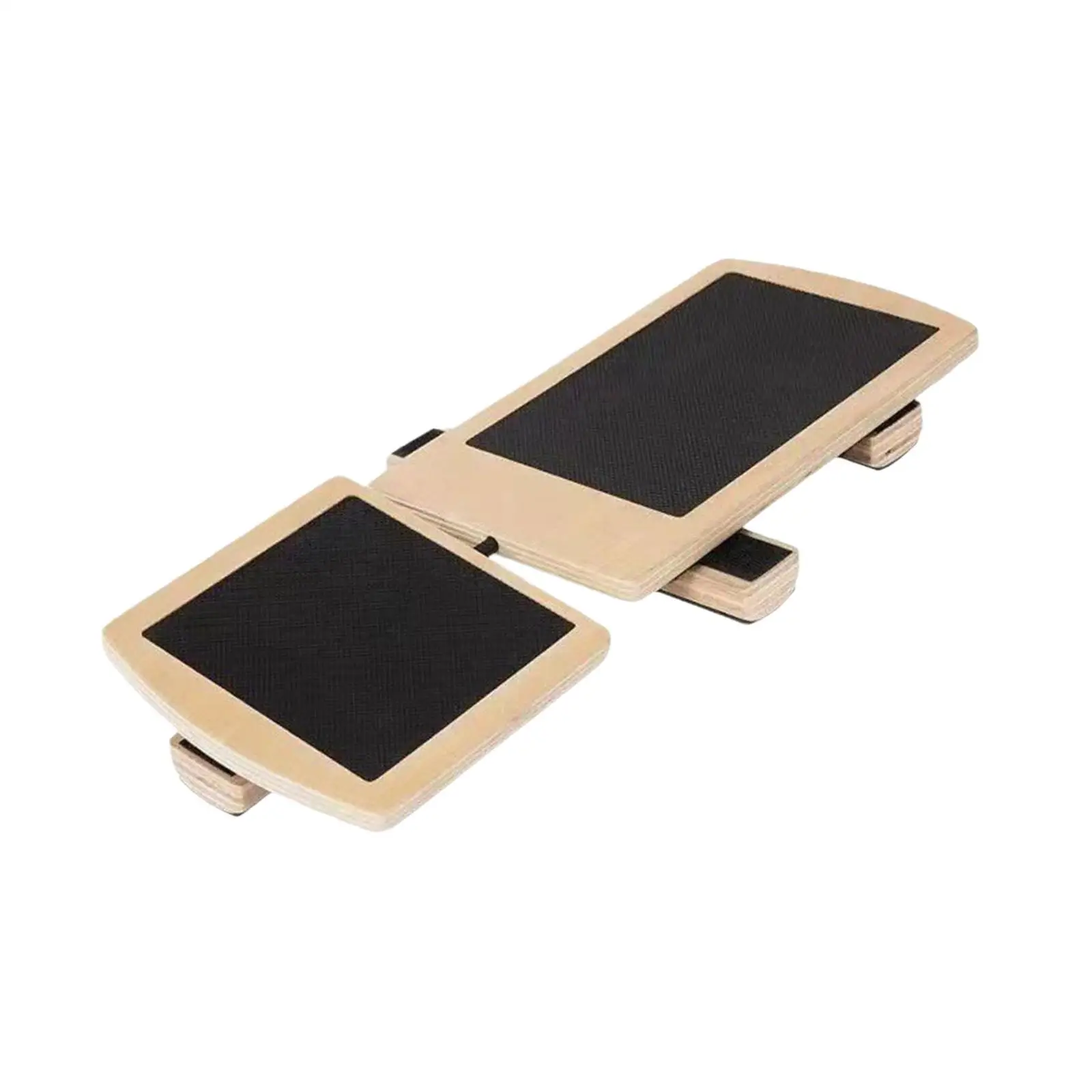 

Wood Balance Board Portable Stability Trainer Ankle Foot Stretcher Women Men
