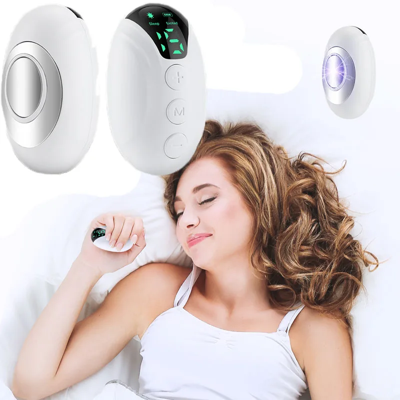 

CES Sleep Aid, облегчение бессонницы, микротоковый ручной гипноз, умный стресс, тревога, депрессия, устранение расслабления с слингю для мозга