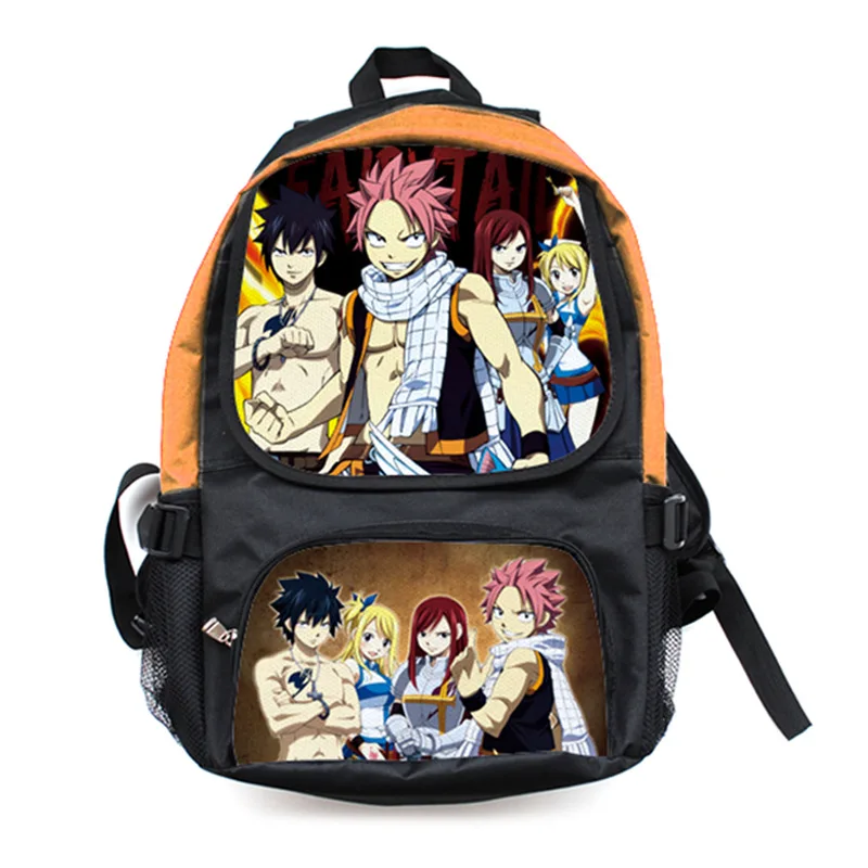 Anime Plecak peryferyjny Fairy Tail Fashion Duża pojemność Plecak do szkoły średniej i college'u Kolekcja ozdób