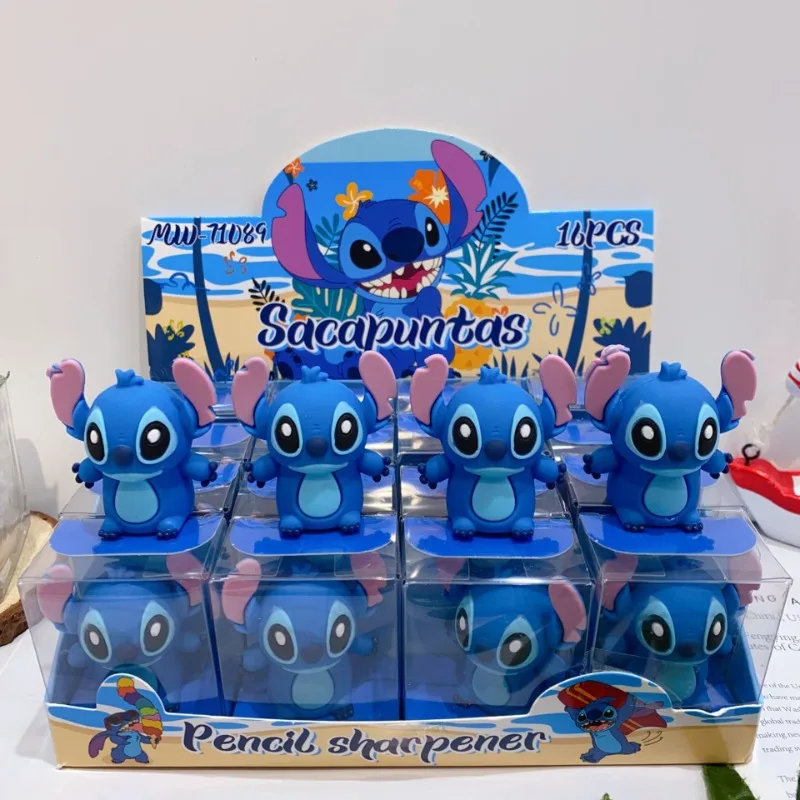 Disney Stitch Pencil Sharpener Cute Anime Cartoon School Supplies Kawaii Pencil Sharpener Student Learning Supplies Holiday Gift