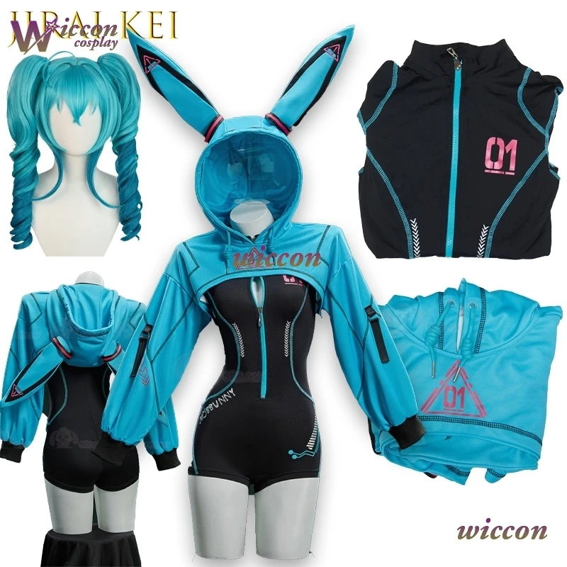 moe-vocal-derivative-sexy-estilo-cosplay-ropa-deportiva-ajustada-mono-con-chaqueta-corta-con-capucha-traje-de-bano-azul-jirai-kei-navidad