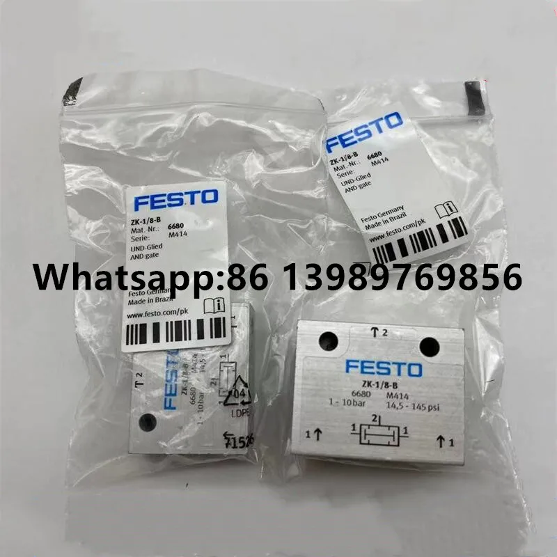 

FESTO Dual pressure valve and door ZK-1/8-B 6680 OS-1/8-B 6681 OS-1/4-B 6682 ZK-PK-3 6685 OS-PK-3 6684 OS-1/2 3427