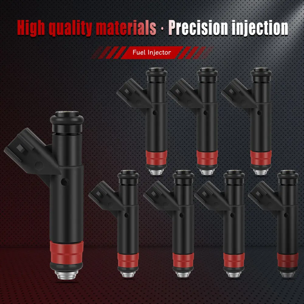

8 Fuel Injectors For Jeep Grand Cherokee 4.7L 2001-2002 Dodge Ram 1500 5.7L 2003