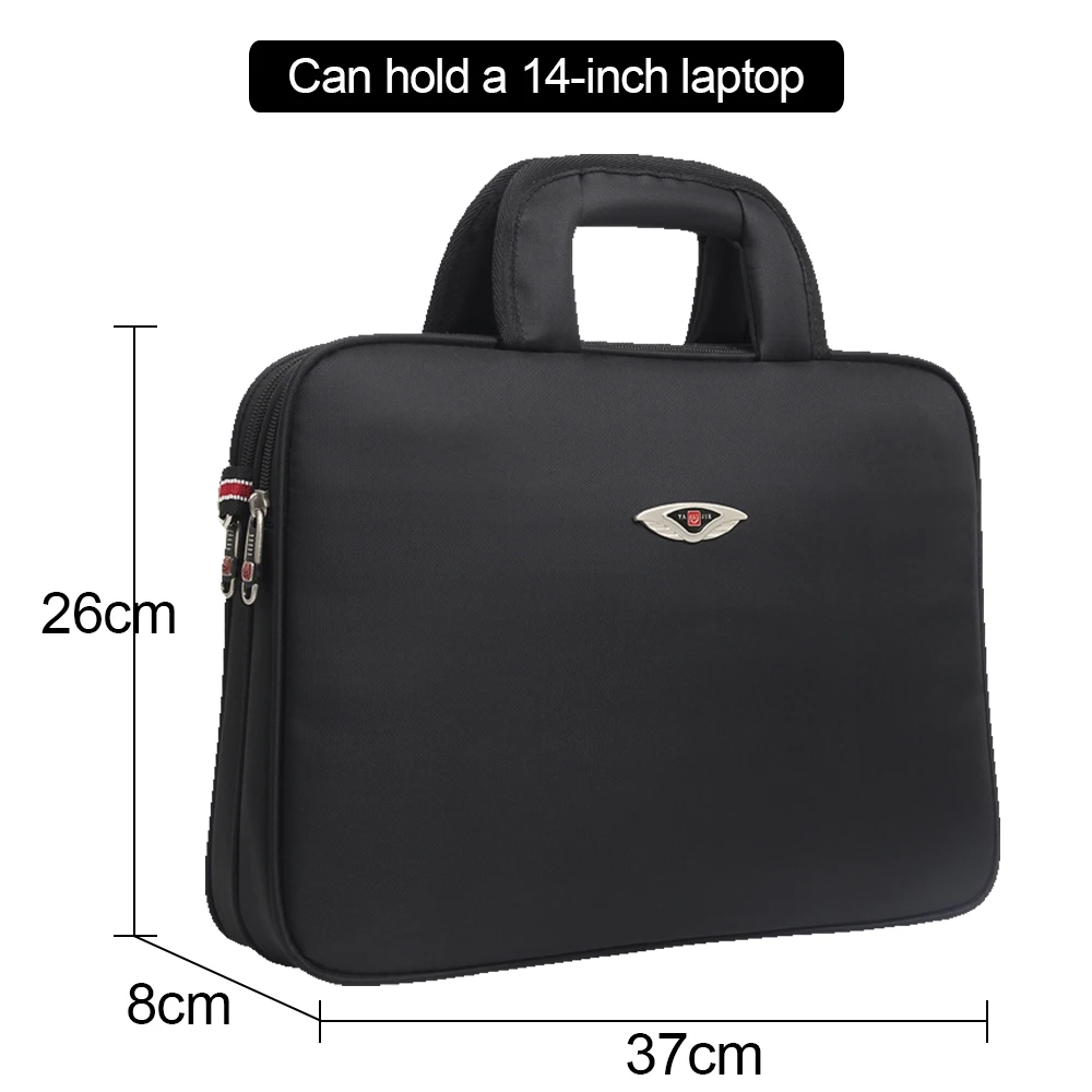 Large capacity briefcase bag Business men 14 inch Laptop Notebook Bag canvas Handbags Shoulder Men's Office Bags Oxford Fabric