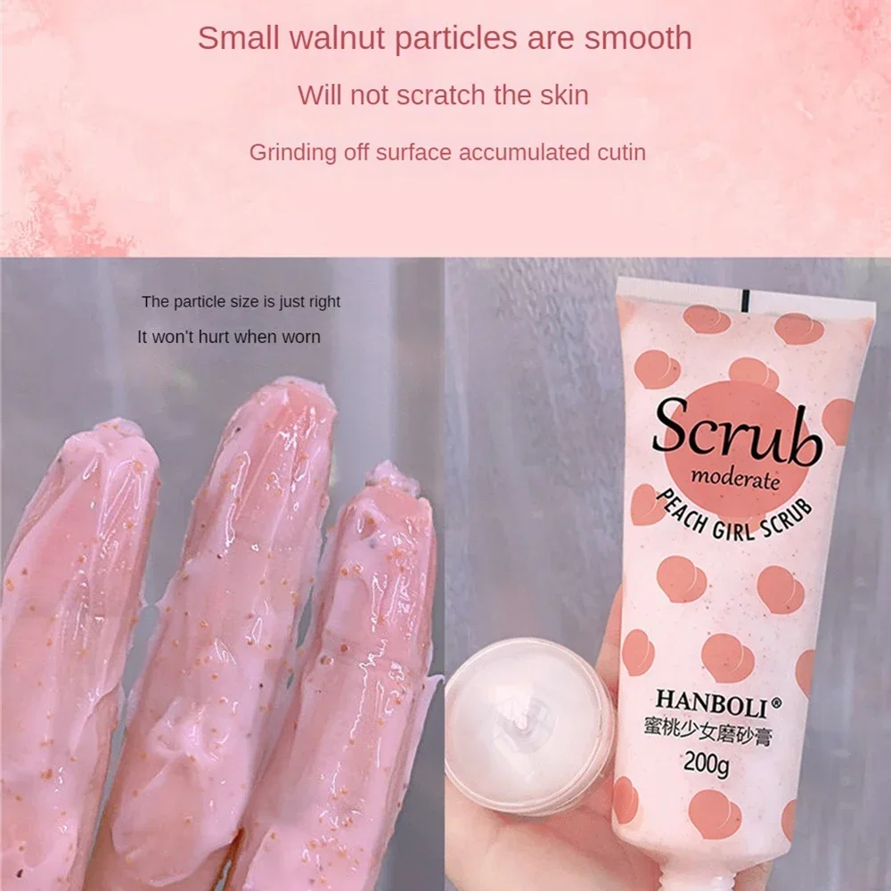 Intimate Whitening Pink Wash Face Body Skin Cleaning Body Scrub Care Soft Peach Body Scrub Deep Cleaning Handmade Feminine