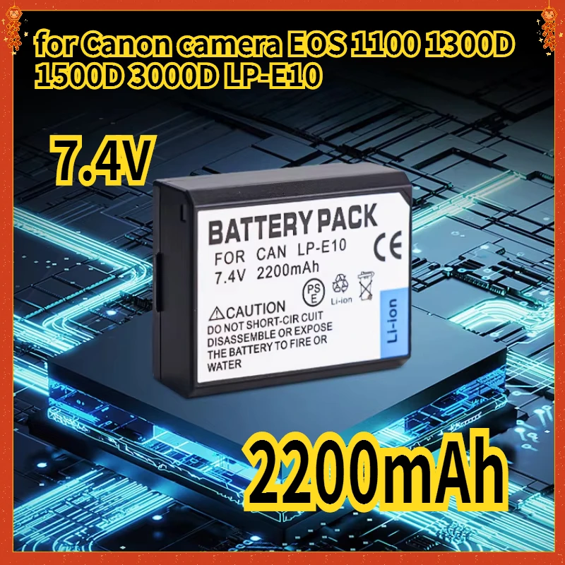 

7.4V 2200mAh LP-E10 battery suitable for Canon camera EOS 1100 1300D 1500D 3000D Accessories & Parts Digital Batteries Consumer