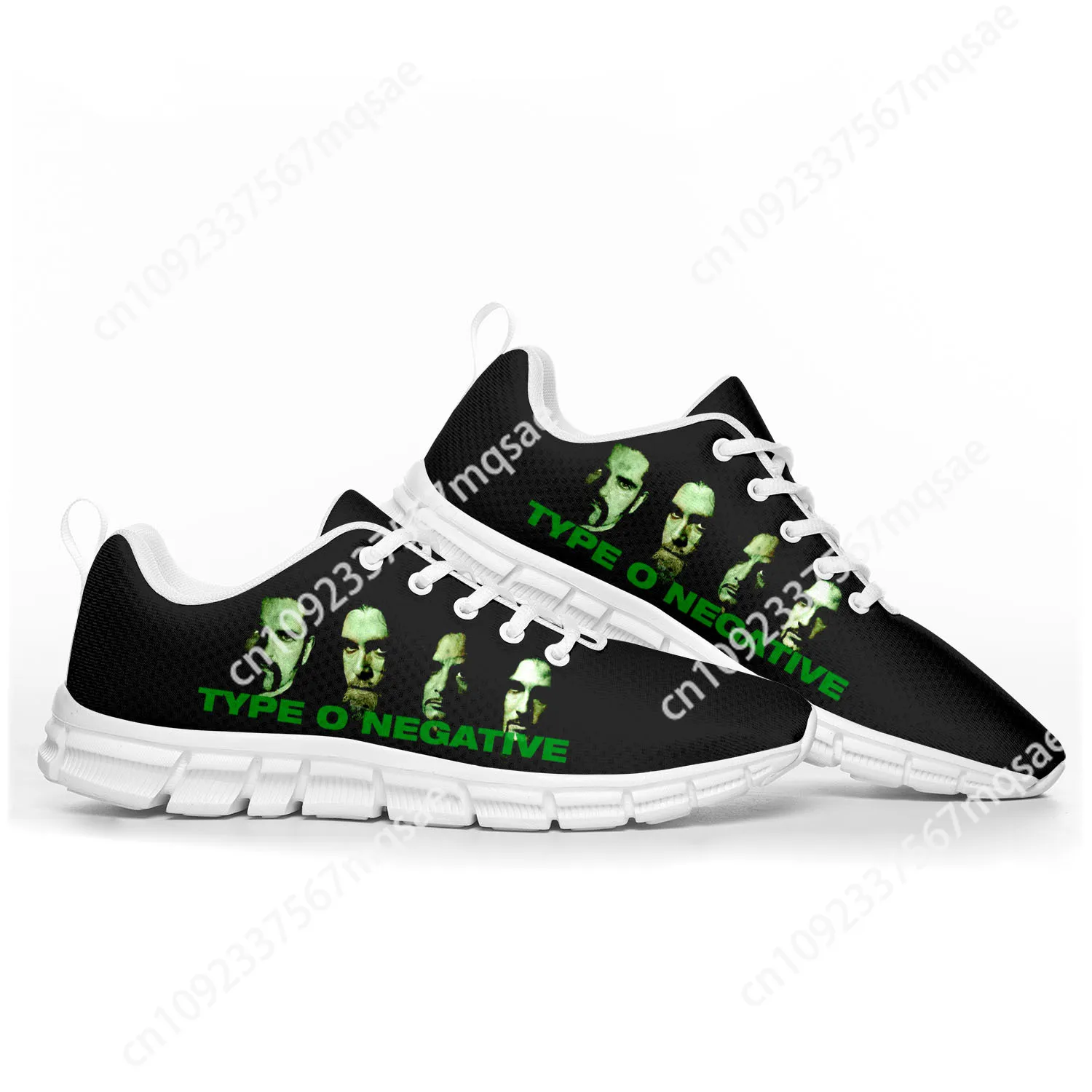 Type O Negative Metal Rock Band Sports Shoes Mens Womens Teenager Kids Children Sneakers Custom High Quality Couple Shoes White