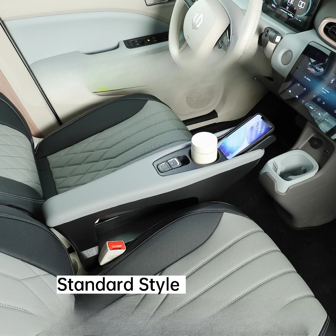 Voor Leapmotor T03 20-25 Auto Lederen Armsteun Doos Centrale Console Opslag Draadloos Snel Opladen Armsteun Organizer Accessoires