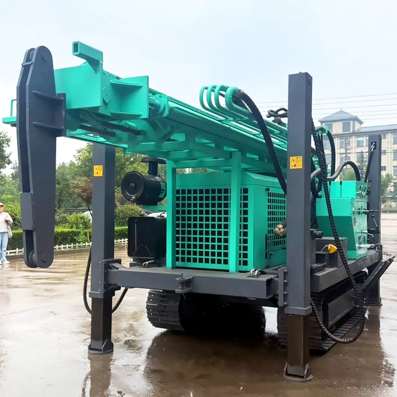 Profondità di perforazione della macchina per pozzi da trapano pneumatica personalizzata da 350 m a 600 m Impianto di perforazione per pozzi agricoli per macchina per pozzi d'acqua
