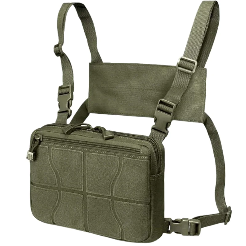 Military Tactical Chest Rig Bag Unisex Adjustable Fanny Pack Multi-Functional Molle Tool Pouch Shoulder Bag Tactical Vest Bag - view 3