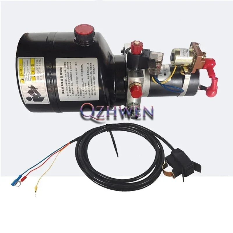 12V~72V Electric Tricycle Dump Hydraulic Modification Parts Motorcycle Garbage Dump Truck Electric Control Lifting Full Set