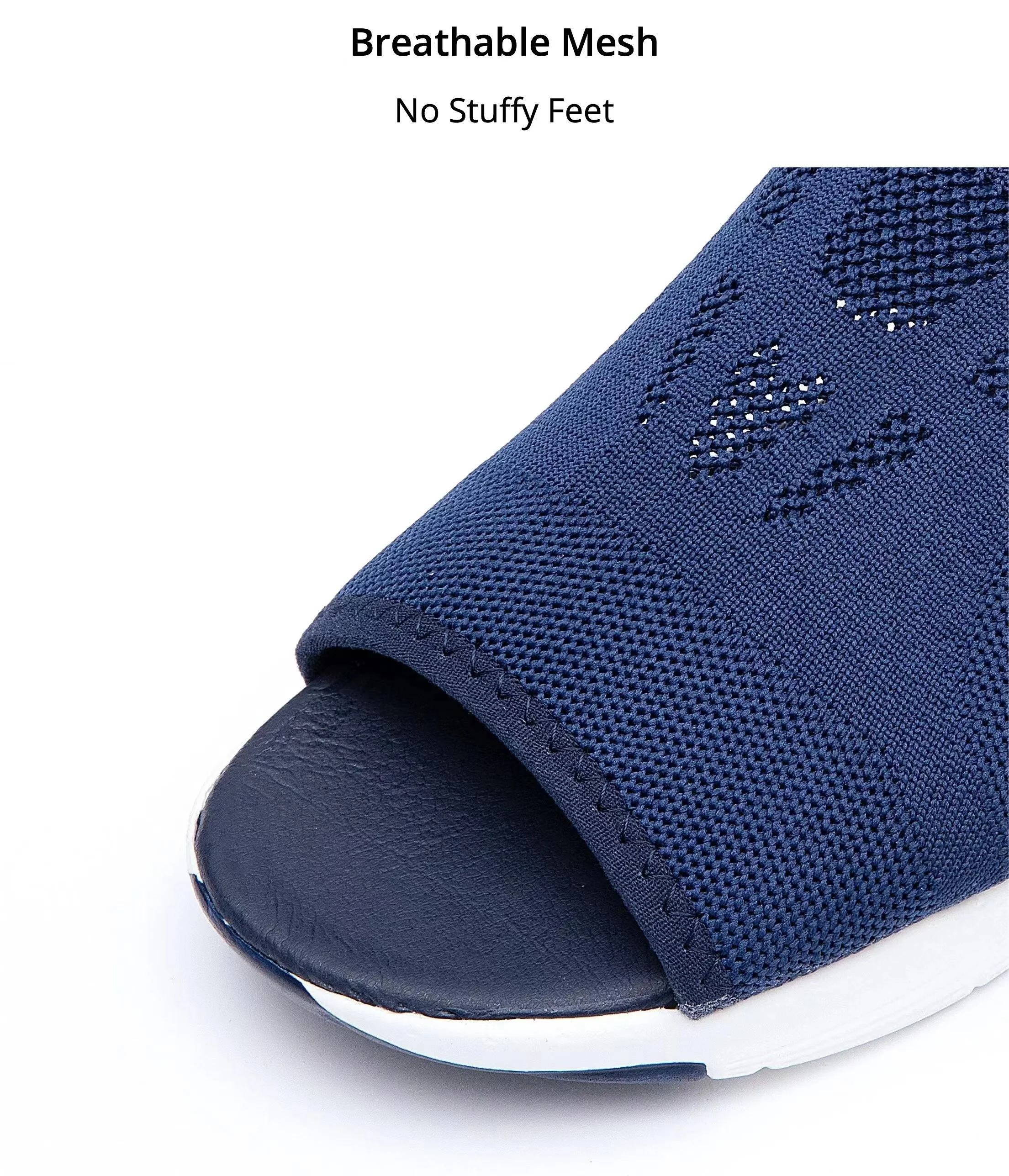 Women Roman Flat Sandals Mesh Fish Casual Low Heels Summer Platform Shoe Sports Wedge Beach Sabot Sneakers Comfortable 43 44 45