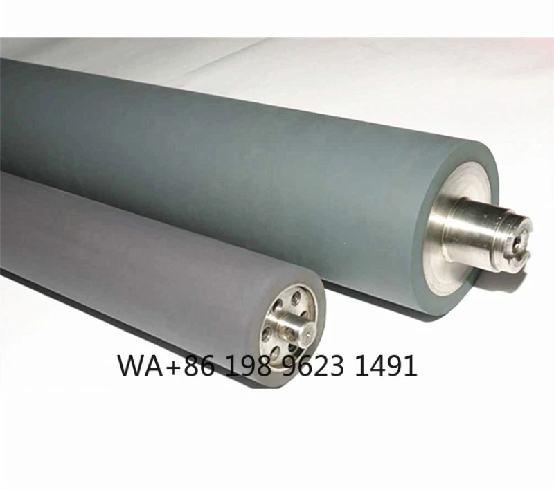 Wear-resistant industrial rubber pressure roller, high elasticity rubber roller replacement parts for printing press machin