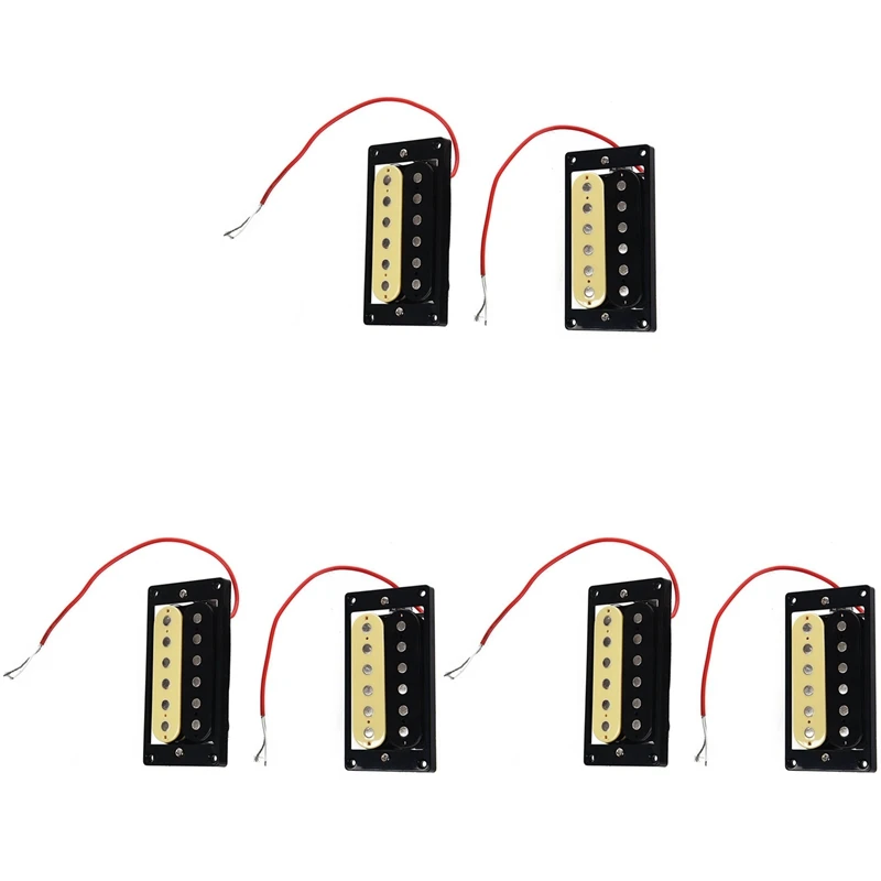 

Set Of 6 Zebra Faced Humbucker Double Coil Pickups Electric Guitar-AA74