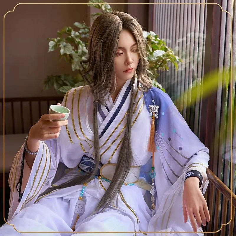 Niche Ainime Vintage Yuan Cosplay Costume Men's Ancient Gongjing Brother Hanfu Clothing Stylish Game Event Garments COS