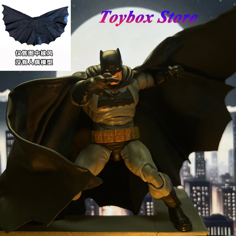 Figura de acción de héroe negro oscuro, Mini capa en forma de alambre, accesorios de juguete para decoración del cuerpo de soldado Mutant Mafex Bat de 6 ", 1/12