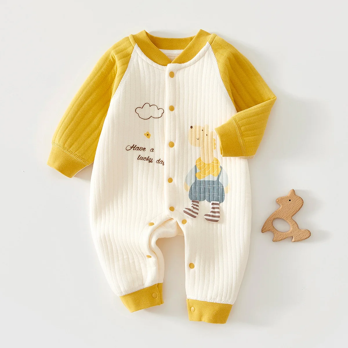 0-18 Months Newborn Baby Pure Cotton Onesie Baby Girl Cute Warm Autumn Winter Jumpsuit Infant Boy Fashion Outdoor Wear Romper