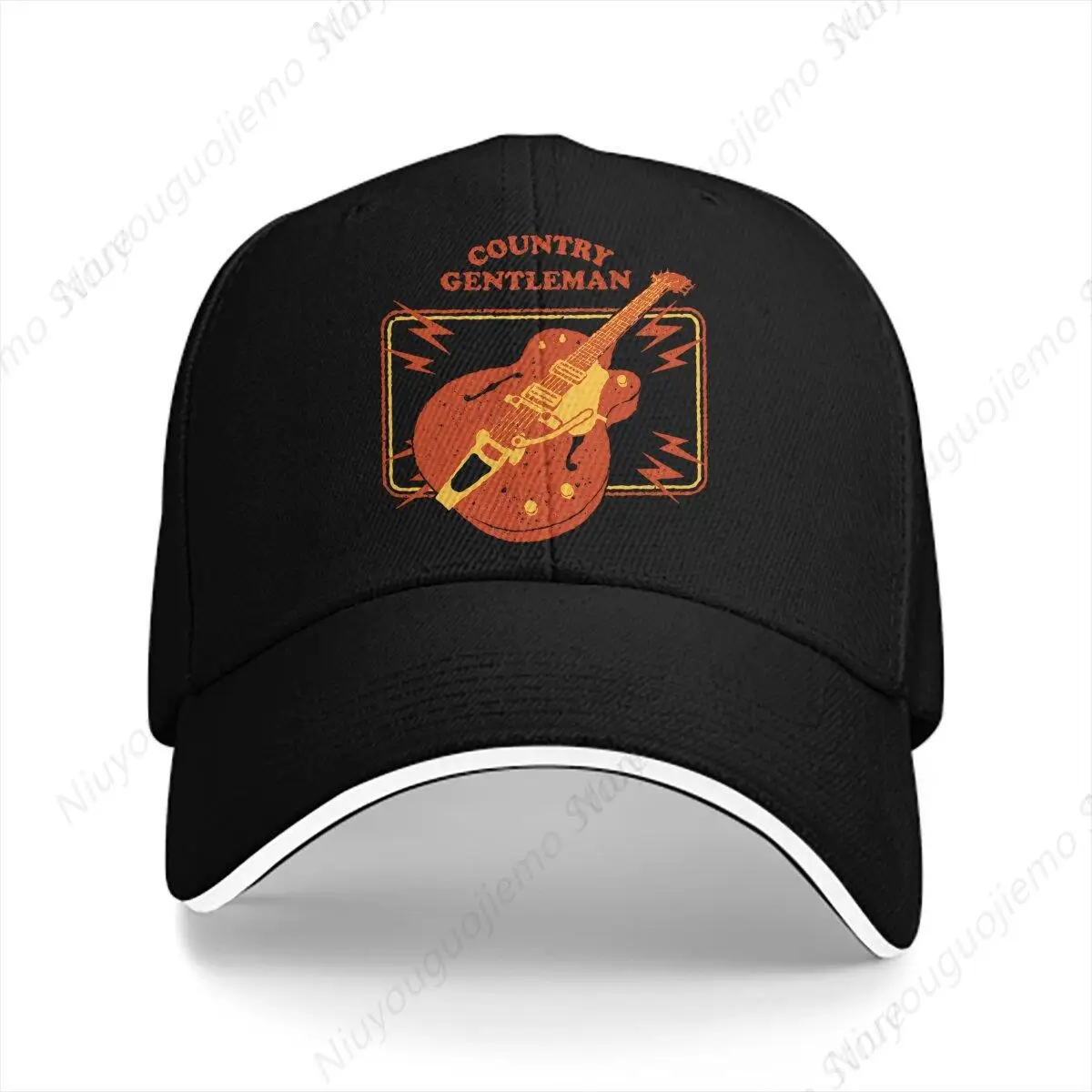 Summer Cap Sun Visor Country Gentleman Hip Hop Caps Guitar Lover Peaked Hats