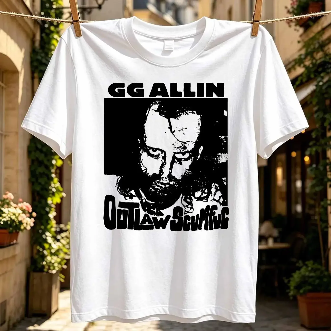 washed T Shirt Vintage 1991 GG ALLIN Outlaw Scumfuc Tour XL ANTiSEEN Murder Junkies 90s long or short sleeves vintage Washed
